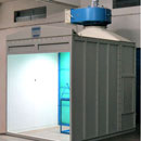 Dry paint booth